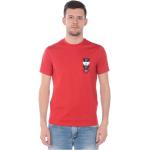 Røde Armani Emporio Armani T-shirts Størrelse XL til Herrer 