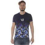 Blå Versace Jeans T-shirts med tryk Størrelse XL til Herrer 