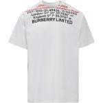Hvide Burberry T-shirts med rund hals med rund udskæring med korte ærmer Størrelse XL til Herrer 