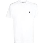 Hvide Marcelo Burlon T-shirts med tryk i Bomuld Størrelse XL til Herrer på udsalg 