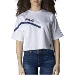 Hvide Fila T-shirts i Bomuld Størrelse XL til Damer på udsalg 