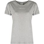 Grå Champion T-shirts med tryk i Bomuld med rund udskæring Størrelse XL til Damer på udsalg 