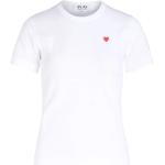 Hvide Comme des Garçons PLAY T-shirts i Bomuld Størrelse XL til Damer 