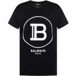Sorte BALMAIN Kortærmede t-shirts i Bomuld med korte ærmer Størrelse XL til Herrer på udsalg 