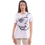 Hvide Andeby Mickey Mouse Fracomina Kortærmede t-shirts i Jersey med korte ærmer Størrelse XL til Damer på udsalg 