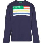 T-Shirt L/S Tops T-shirts Long-sleeved T-Skjorte Navy United Colors Of Benetton