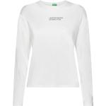 Hvide United Colors of Benetton Langærmede t-shirts Med lange ærmer Størrelse XL 