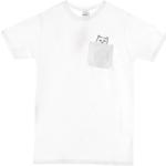 Hvide Ripndip T-shirts Størrelse XL til Herrer på udsalg 