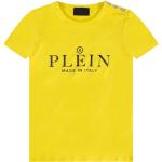 Gule Philipp Plein T-shirts med rund hals i Bomuld Størrelse XL til Damer på udsalg 