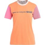 Orange Comme des Garçons T-shirts med tryk i Bomuld Størrelse XL til Damer på udsalg 