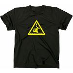 T-Shirt "Monster Crossing" Godzilla Motif Black black Size:S