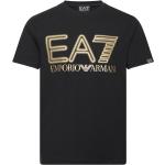 Sorte EA7 Kortærmede t-shirts med korte ærmer Størrelse XL 