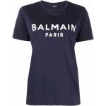 Blå BALMAIN T-shirts med tryk Størrelse XL til Damer 