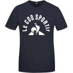 Blå Le Coq sportif T-shirts i Bomuld Størrelse XL til Herrer 