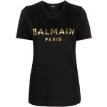 Sorte BALMAIN T-shirts med tryk i Bomuld Størrelse XL til Damer 