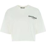 Hvide BALMAIN T-shirts i Bomuld Størrelse XL til Damer på udsalg 