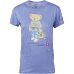 Blå POLO RALPH LAUREN Kortærmede t-shirts med korte ærmer Størrelse XL til Damer på udsalg 