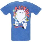 Blå Ripndip T-shirts Størrelse XL til Herrer på udsalg 