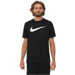 Sorte Nike Efterårs T-shirts med rund hals i Bomuld med rund udskæring med korte ærmer Størrelse XL til Herrer på udsalg 