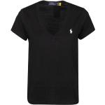 Sorte POLO RALPH LAUREN Kortærmede t-shirts med korte ærmer Størrelse XL til Damer på udsalg 