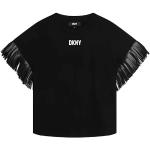 Sorte DKNY | Donna Karan Økologiske med Frynser Kortærmede T-shirts i Læder med Frynser til Drenge fra Miinto.dk med Gratis fragt på udsalg 