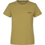 Gule Patagonia Bæredygtige T-shirts Størrelse XL til Damer på udsalg 
