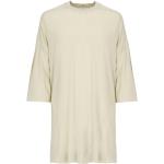 Beige RICK OWENS T-shirts med 3/4-ærmer i Bomuld Med 3/4 ærmer Størrelse XL til Herrer på udsalg 
