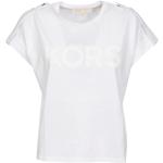 Hvide Michael Kors MICHAEL T-shirts med rund hals i Bomuld Størrelse XL til Damer på udsalg 