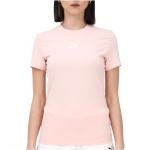 Pinke Sporty Puma Sommer T-shirts med tryk i Bomuld Størrelse XL til Damer på udsalg 