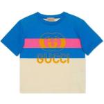 Blå Gucci Kortærmede t-shirts med korte ærmer Størrelse XL til Herrer på udsalg 