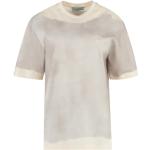 Grå Prada T-shirts med rund hals med rund udskæring med korte ærmer Størrelse XL til Damer 