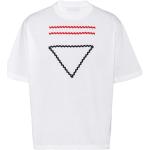 Hvide Prada T-shirts med rund hals i Bomuld med rund udskæring med korte ærmer Størrelse XL til Herrer 