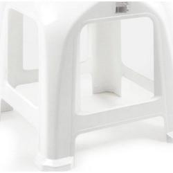 Taburet Step Plastik Hvid (34 X 34 x 31 cm)