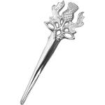 Tartanista - Decorative Kilt Needle - with Gift Box - Thistle Crown Chrome-Plated, Thistle crown chrome-plated