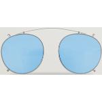 Blå Runde solbriller i Metal Størrelse XL til Herrer 