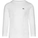 Hvide Lacoste Langærmede t-shirts Med lange ærmer Størrelse XL 