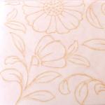 Lys beige Servietter med Blomstermønster på udsalg 