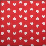 Tekstilserviet LOVE - Rød - 40 x 40 cm - 12 stk