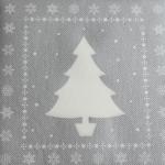 RESTSALG - Tekstilserviet White tree Sølv - 12 stk. - 40 x 40 cm