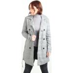 Flerfarvede Trench coats i Polyester Størrelse XL med Tern til Damer på udsalg 