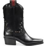 Sorte DSQUARED2 Læderstøvler i Læder med bred sål Størrelse 37 til Damer på udsalg 