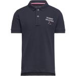 Blå Tommy Hilfiger Kortærmede polo shirts med korte ærmer Størrelse XL 
