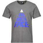 Grå The North Face Mountain Kortærmede t-shirts med korte ærmer Størrelse XL til Herrer på udsalg 