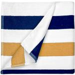 Marineblå The One Bæredygtige Badehåndklæder i Bomuld 90x190 med Striber 