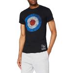 The Who Men's Target Distressed Short Sleeve T-Shirt, Black, Small