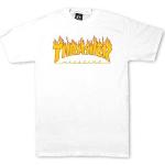 Thrasher Flame Logo T-Shirt Børn Hvid L-10år Hvid