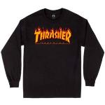Thrasher Flame Sweatshirt Black M Sort