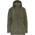 Mørkegrønne Vandtætte Tierra Vinter Parka coats Størrelse XL til Damer på udsalg 