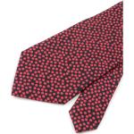 Røde Dolce & Gabbana Slips i Silke Størrelse XL med Prikker til Herrer på udsalg 