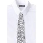 Hvide Dolce & Gabbana Slips i Silke Størrelse XL med Prikker til Herrer på udsalg 